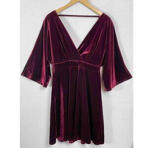 Nostalgia Velvet Dress Womens Size L